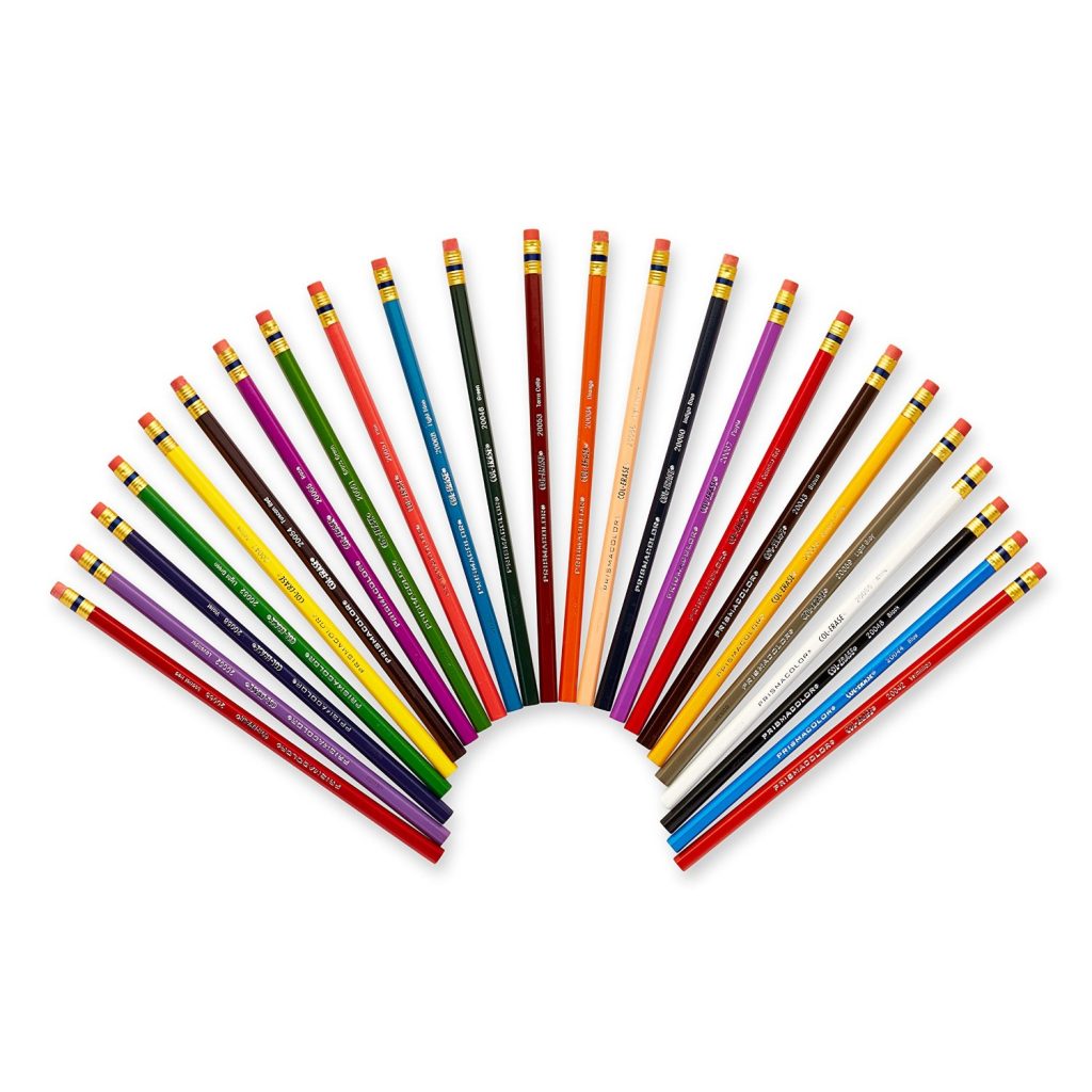 Prismacolor Col-Erase Erasable - стирающиеся цветные карандаши, 24 ...